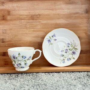 •Duchess Harebell bone china mug and saucer set•